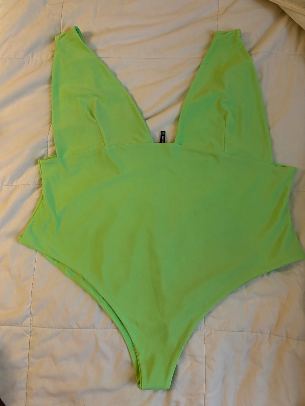 PrettyLittleThing Neon Lime One-Piece Swimsuit